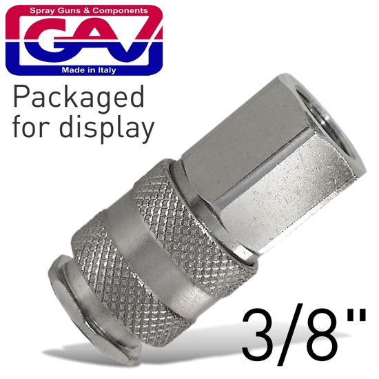 GAV Universal Quick Coupler 3/8 F Packaged
